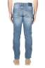 SBU 03112_2020AW Teint pur indigo délavé coton stretch bleu jeans  05