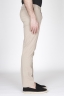 Pantaloni Chino Regular Fit Classici In Cotone Stretch Beige