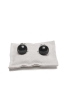 SBU 03128_2020AW Boutons de manchettes classiques en argent et en onyx minéral 05