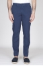 Pantaloni Chino Regular Fit Classici In Cotone Stretch Blue