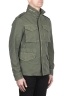 SBU 03152_2021SS Giacca militare stone washed in cotone verde 02