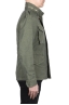 SBU 03152_2021SS Giacca militare stone washed in cotone verde 03