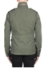 SBU 03152_2021SS Giacca militare stone washed in cotone verde 05