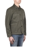 SBU 03157_2021SS Unlined multi-pocketed jacket in green cotton 02