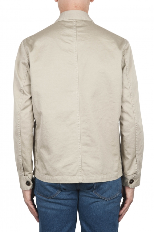 SBU 03159_2021SS Unlined multi-pocketed jacket in beige cotton 01