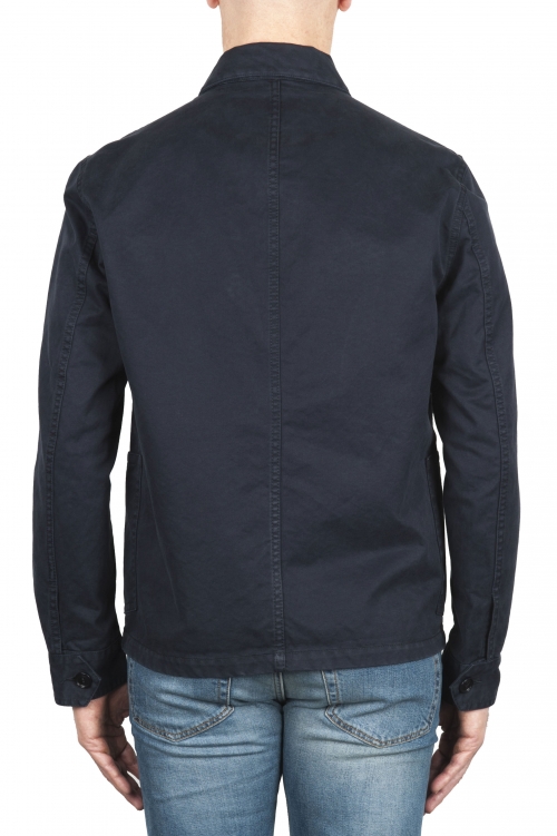 SBU 03162_2021SS Unlined multi-pocketed jacket in blue cotton 01
