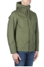 SBU 03170_2021SS Technical waterproof hooded windbreaker jacket green 02