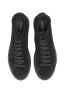 SBU 03186_2021SS Black mid top lace up sneakers in suede leather 04