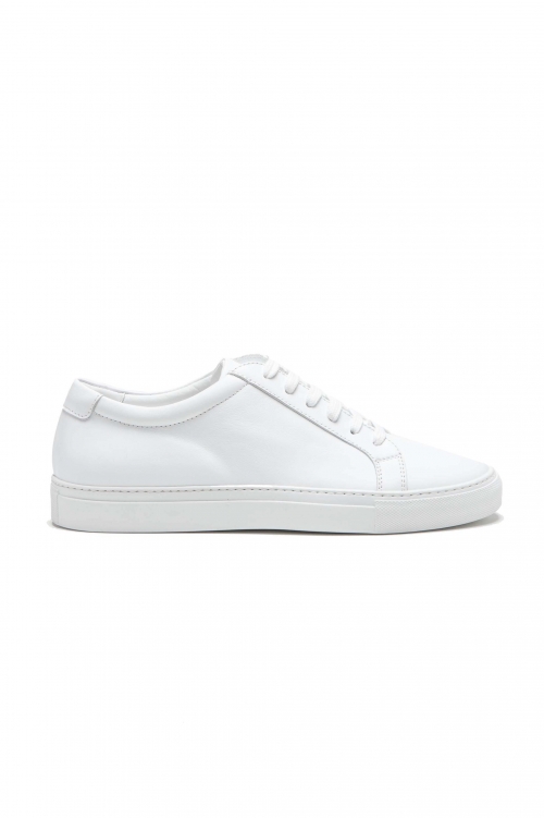 SBU 03194_2021SS Classic lace up sneakers in white calfskin leather 01