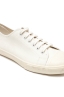 SBU 03197_2021SS Zapatillas clásicas con cordones en lona de algodón blancas 06