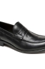 SBU 03203_2021SS Black plain calfskin penny loafers with leather sole 06