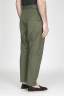 Pantaloni Da Lavoro 2 Pinces Giapponesi In Cotone Verde