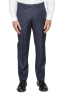 SBU 03238_2021SS Men's navy blue cool wool formal suit partridge eye blazer and trouser 04