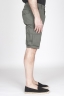 SBU - Strategic Business Unit - Classic Regular Fit Cargo Shorts In Military Green Stretch Cotton