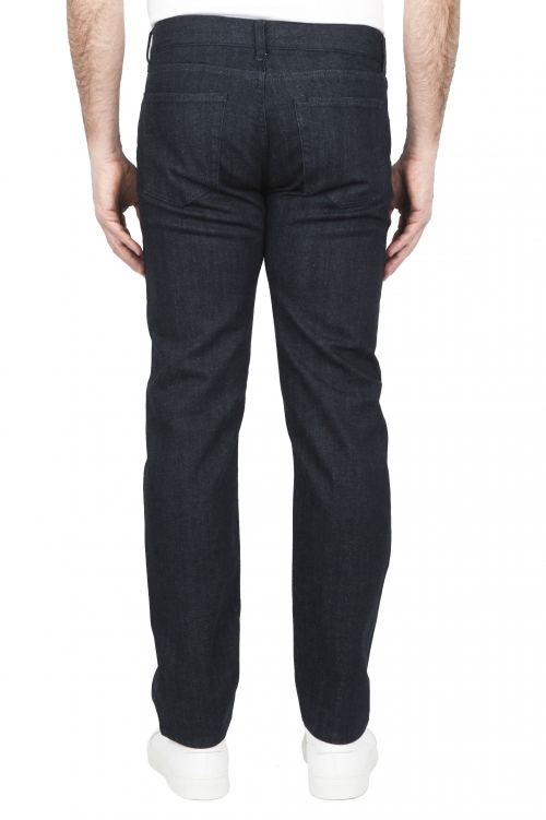 SBU 03208_2021SS Coton stretch japonais teinté indigo naturel  délavé jeans Denim 01