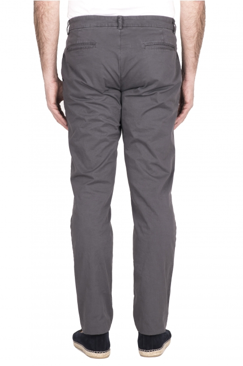 SBU 03251_2021SS Pantalón chino clásico en algodón elástico gris 01