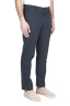 SBU 03252_2021SS Classic chino pants in navy blue stretch cotton 02