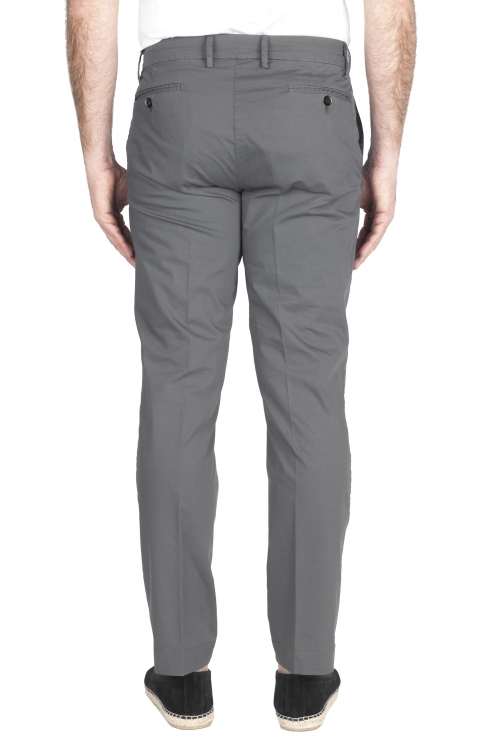 SBU 03254_2021SS Pantalon chino classique en coton stretch gris 01
