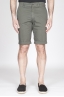 Bermuda Shorts In Cotone Elasticizzato Verde Militare