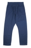 SBU 03267_2021SS Pantalón japonés de dos pinzas en algodón azul 06
