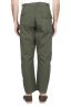 SBU 03270_2021SS Pantalón japonés de dos pinzas en algodón verde 05