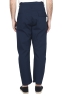 SBU 03272_2021SS Pantalón japonés de dos pinzas en algodón azul marino 05