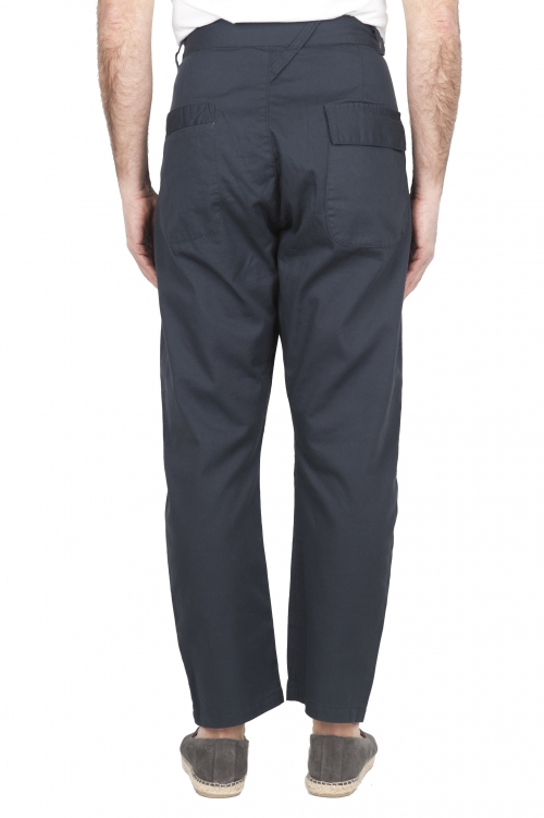 SBU 03269_2021SS Pantaloni da lavoro giapponesi con due pinces in cotone grigio 01