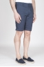 SBU - Strategic Business Unit - Classic Short Pants In Blue Navy Stretch Cotton