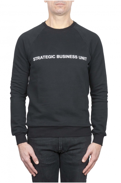 SBU 01467_2021SS Strategic Business Unit logo printed crewneck sweatshirt 01