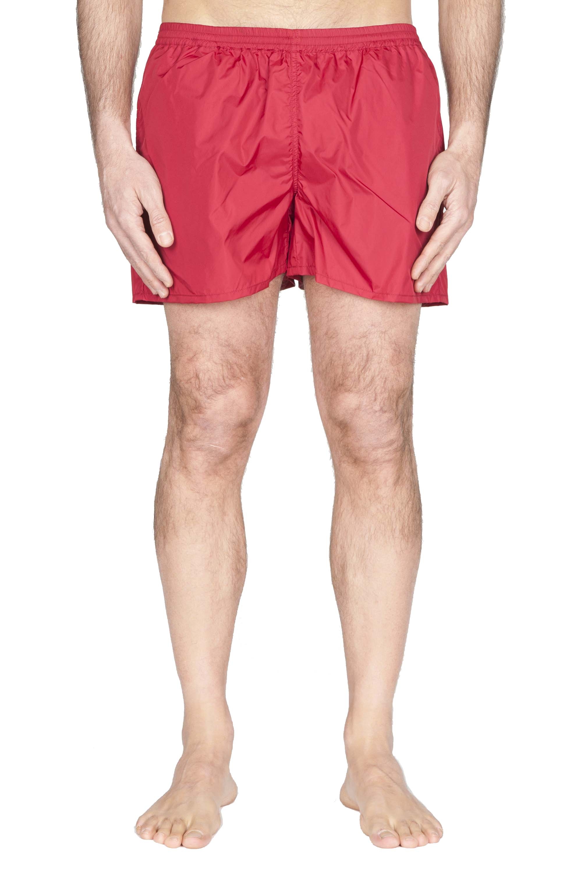 SBU 01760_2021SS Costume pantaloncino classico in nylon ultra leggero rosso 01