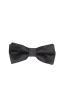SBU 01030_2021SS Classic ready-tied bow tie in black silk satin 01