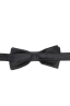 SBU 01030_2021SS Classic ready-tied bow tie in black silk satin 02