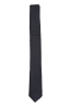 SBU 01569_2021SS Classic skinny pointed tie in black wool and silk 02