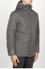 SBU 00902 Technical waterproof padded short parka jacket grey 02