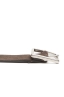 SBU 03008_2021SS Cintura reversibile 3 cm in pelle marrone e nera 02