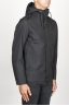 SBU 00903 Technical waterproof hooded windbreaker jacket black 02