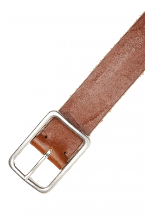 SBU 03018_2021SS Buff bullhide leather belt 1.4 inches cuir 01