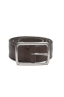 SBU 03019_2021SS Brown bullhide leather belt 1.4 inches 01