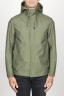 SBU 00904 Technical waterproof hooded windbreaker jacket green 01