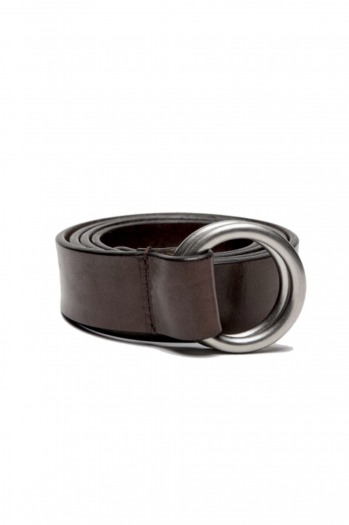 SBU 03025_2021SS Iconic brown leather 1.2 inches belt 01