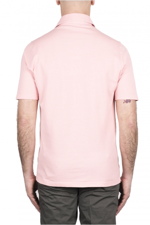 SBU 03280_2021SS Short sleeve pink pique polo shirt  01