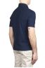 SBU 03286_2021SS Short sleeve blue cotton crepe polo shirt  04