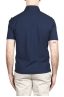 SBU 03286_2021SS Short sleeve blue cotton crepe polo shirt  05