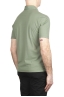 SBU 03287_2021SS Short sleeve green cotton crepe polo shirt  04
