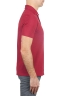 SBU 03288_2021SS Classic short sleeve red cotton crepe polo shirt 03