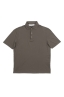 SBU 03289_2021SS Short sleeve green cotton crepe polo shirt  06
