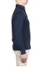 SBU 03297_2021SS Long sleeve indigo blue pique polo shirt 03