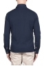 SBU 03297_2021SS Long sleeve indigo blue pique polo shirt 05