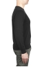 SBU 03298_2021SS Black crew neck sweater in pure cotton 03