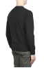 SBU 03298_2021SS Black crew neck sweater in pure cotton 04